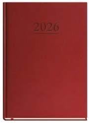 Terminarz 2026 A4 tygodniowy uniwersalny bordowy - Michalczyk i Prokop