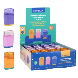 Temperówka z gumką 2w1 Mix Starpak 563052