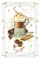 Karnet 12x18cm + koperta Kawa - DaVinci