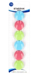 Magnes mix pastelowe 30mm 6el - STARPAK