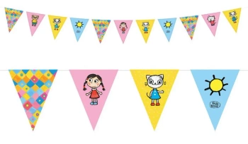 Girlanda flagi pap. Kicia Kocia 2,5m - Godan