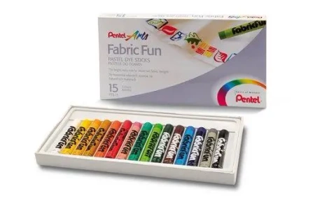 Pastele do tkanin 15 kolorów PTS15 - PENTEL