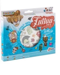 Zestaw do tatuażu 10 arkuszy niebieski - Grafix