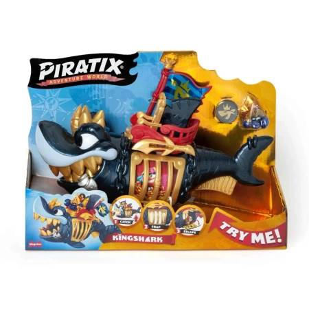 Piratix Playset King Shark Golden Teeth - Magic Box Toys Polska (L)