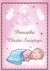 Pamiątka chrztu św. - różowa - Grzegorz Grochowski