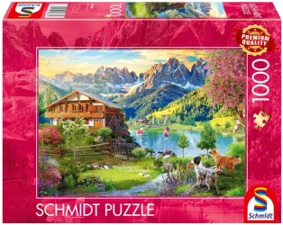 Puzzle PQ 1000 Relaks w Dolomitach - Schmidt