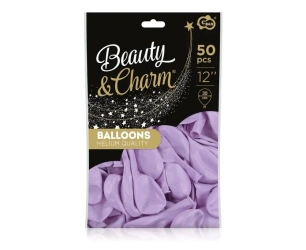 Balony Beauty&Charm makaronowe lawenda 30cm 50szt - Godan
