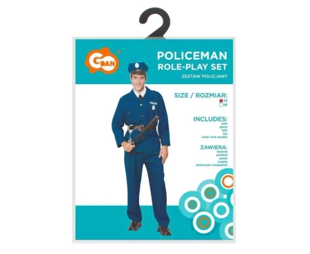 Strój dla dorosłych Policjant rozm.52 - Godan