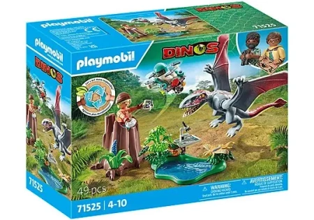 Zestaw figurek Dinos 71525 Stacja badawcza dla dinozaurów Dimorfodonów - Playmobil