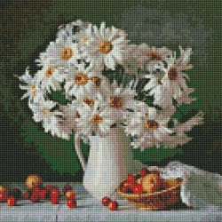 Diamentowa Mozaika - Piękno stokrotek40x40 - Ideyka