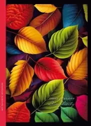 Notatnik ozdobny 143x200/64K kratka TW Liście - Fresh