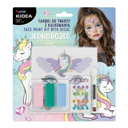 Farbki do twarzy z kalkomanią Unicorn KIDEA - DERFORM