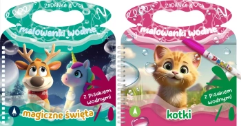 PAKIET ŚWIĄTECZNY Zadanka & malowanki wodne - Wioleta Żyłowska