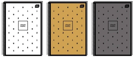 Kołozeszyt A4/80K kratka Soft Touch Chess (5szt) - INTERDRUK