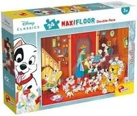 Puzzle Maxi 24 dwustronne 101 Dalmatyńczyków - Lisciani
