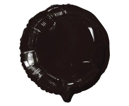 Balon foliowy okrągły czarny 45,7cm - Godan