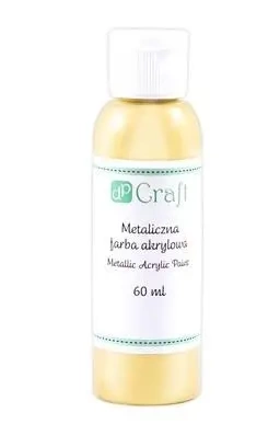 Farba akrylowa metaliczna gold 60ml - Dalprint