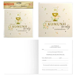Zaproszenie Komunia 5szt - Kukartka