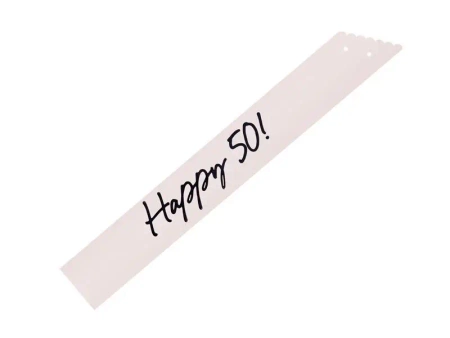 Szarfa Happy 50 krem 76cm - PartyDeco