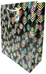 Torebka ozdobna matowa 26x32x12cm palmy GB23147 - Fresh