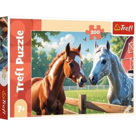Puzzle 200 Konie na polanieTREFL - Trefl