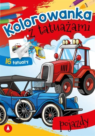 Kolorowanka z tatuażami. Pojazdy - Wydawnictwo Skrzat