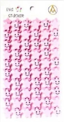 Stiker Gwiazdka piankowy jasny róż - Galeria Hobby