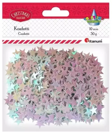 Konfetti gwiazdki 30g bladoróżowe - Titanum