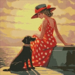 Diamentowa mozaika - Poranny spacer 40x40cm - Ideyka