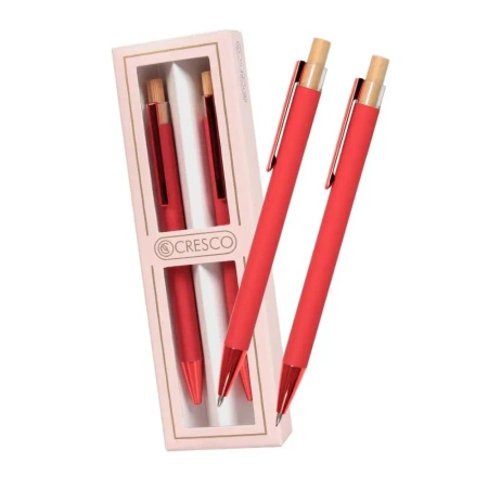 Długopis + ołówek Dyplomat czerwony Gift Box - Cresco