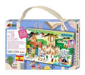 Stwórz pejzaż miejski Barcelona - puzzle drewniane - Avenir