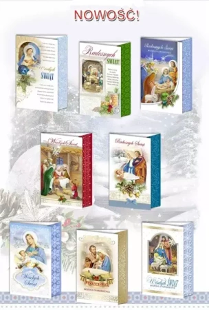 Karnet B6 Boże Narodzenie BNM religia (10szt) MIX - Top Graphic