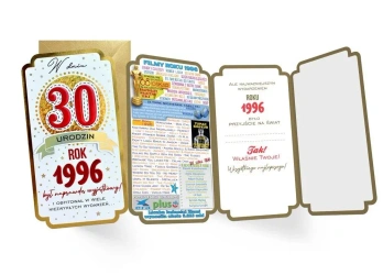 Karnet Urodziny 30 - Kukartka