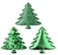 Dekoracje samoprzylepne choinki 12szt - Titanum