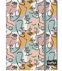 Brulion A5 z gumką Coolpack Art deco - PATIO