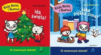 2w1 KICIA KOCIA I NUNUŚ IDĄ ŚWIĘTA + JAKA PIĘKNA ZIMA! - GŁOWIŃSKA ANITA - Anita Głowińska