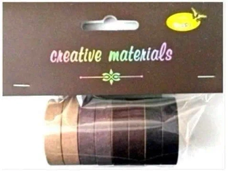 Taśmy papierowe brązowe 10mm 8szt - Galeria Hobby