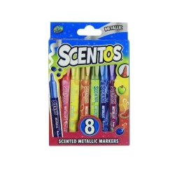 Scentos. Pachnące metaliczne markery. 8 kolorów - Dumel