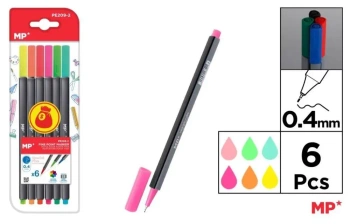 Cienkopis 0.4mm 6 kolorów - MP Main Paper