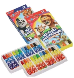 Kredki pastelowe 12 kolorów - InSpiria
