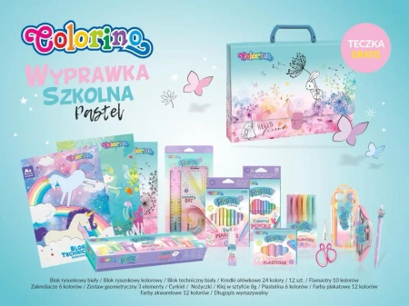 Wyprawka szkolna Colorino Kids PASTEL - PATIO