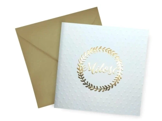 Karnet KW Tłoczenie Ślub MIłość - Henry