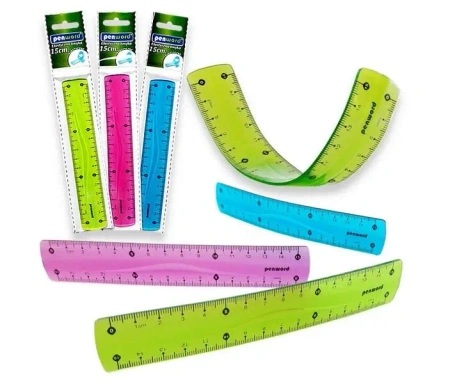 Linijka elastyczna 15cm MIX - Penword