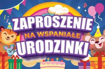 Zaproszenie Urodziny (10szt) - YEKU