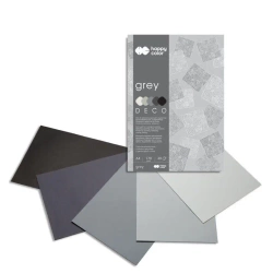 Blok A4/20K Deco Grey 170g HAPPY COLOR - GDD