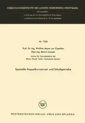 Spezielle Koppelkurvenrast- und Schaltgetriebe - Meyer zur Capellen Walther