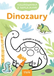 Dinozaury. Kolorowanka z wykrojnikiem - Opracowanie zbiorowe