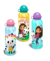 Bidon aluminiowy Koci Domek Gabi 500ml MIX - Kids Euroswan