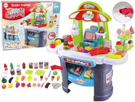 Zestaw supermarket z akcesoriami - Leantoys