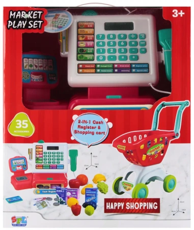 Supermarket. Wózek z zakupami - Mega Creative